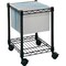 Safco Mobile Hanging File Cart, Letter/Legal, 15-1/2"x14"x19-1/2", BK SAF5277BL - alternate 1